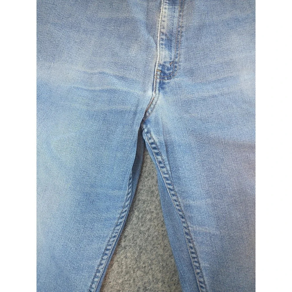 Levis Action Slacks Mens 36x31 Light Wash Blue Denim Straight Leg Jeans Vintage